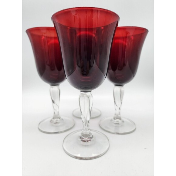 Luminarc Red Wine Glasses Goblets Casual Settings Set of 4 10.25 oz NIB USA - Picture 12 of 13